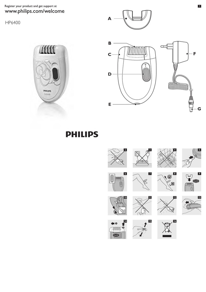 Philips Satinelle HP6400 User manual