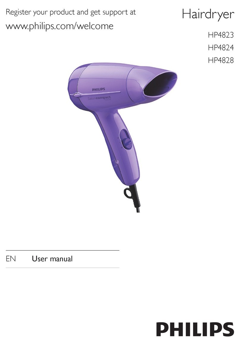 Philips Saloncompact HP4823 user manual