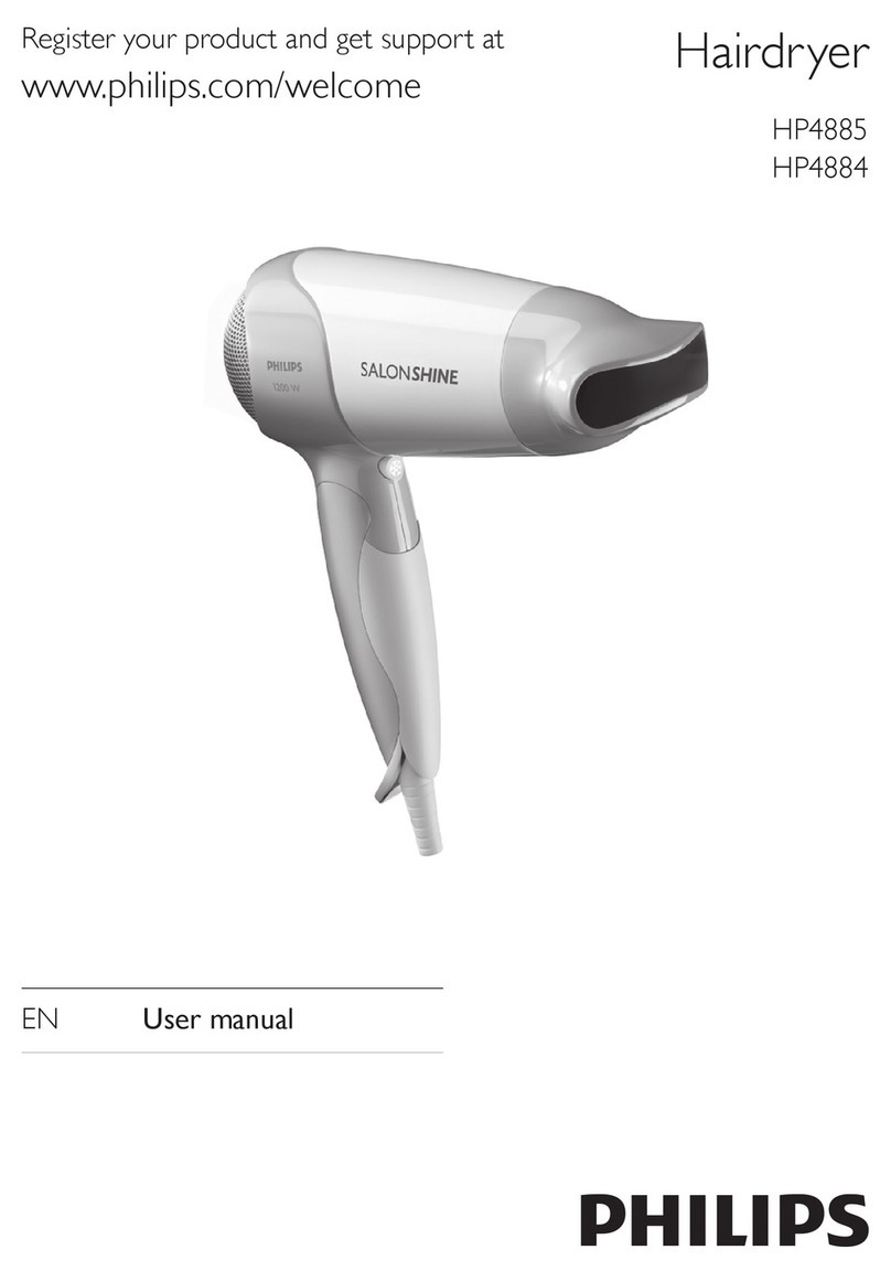 Philips SalonShine HP4885 User manual