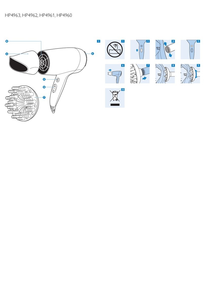 Philips SalonDry Compact HP4963 user manual