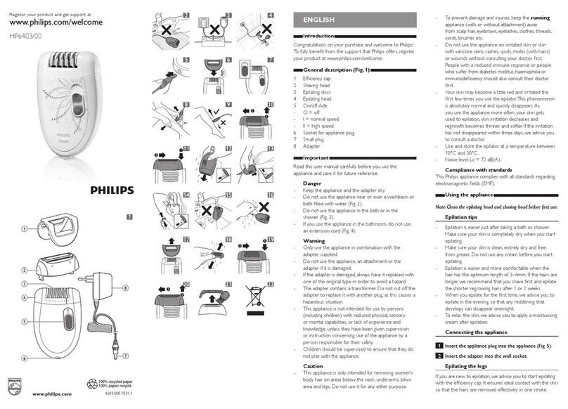 Philips HP6403/00 User manual Philips HP6403/00 User manual