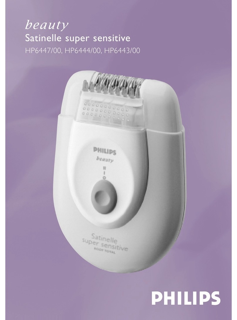 Philips Satinelle super sensitive HP6444/00 User manual
