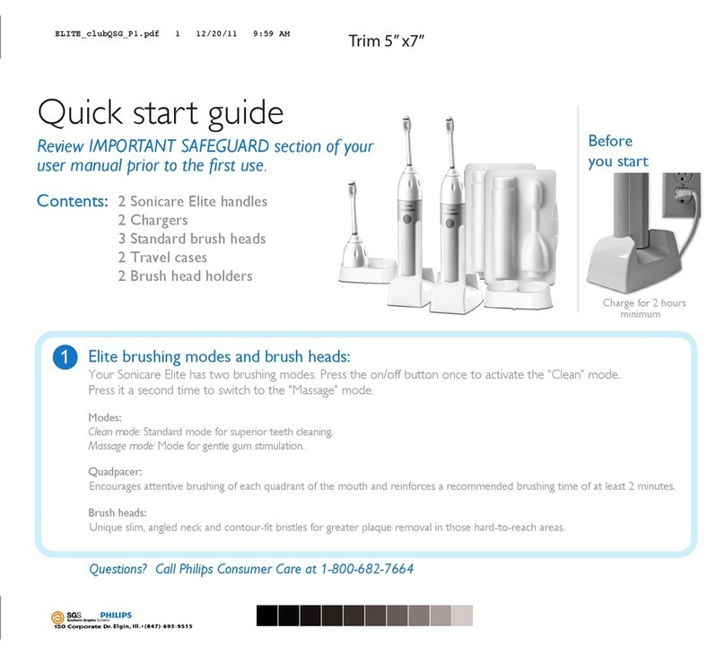 Philips Sonicare Elite HX5910/71 User manual