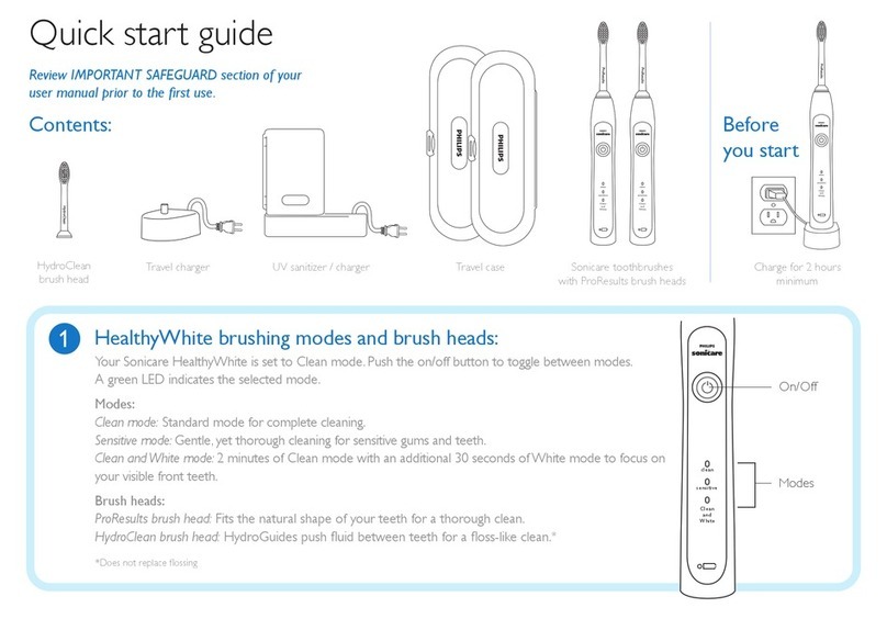 Philips HX6733/80 quick start guide