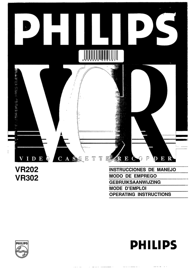 Philips VR202 operating instructions