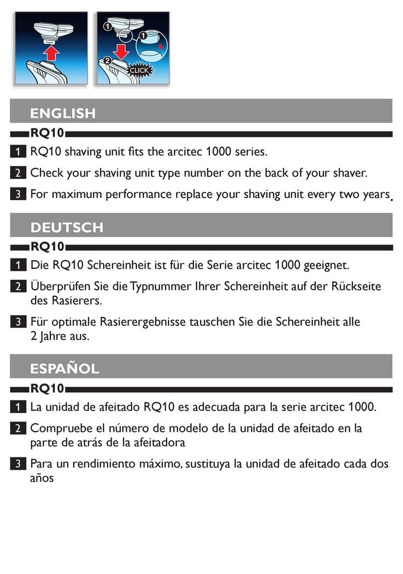 Philips RQ1050 with charger user manual