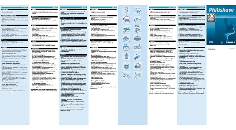 Philips HQ342/16 user manual