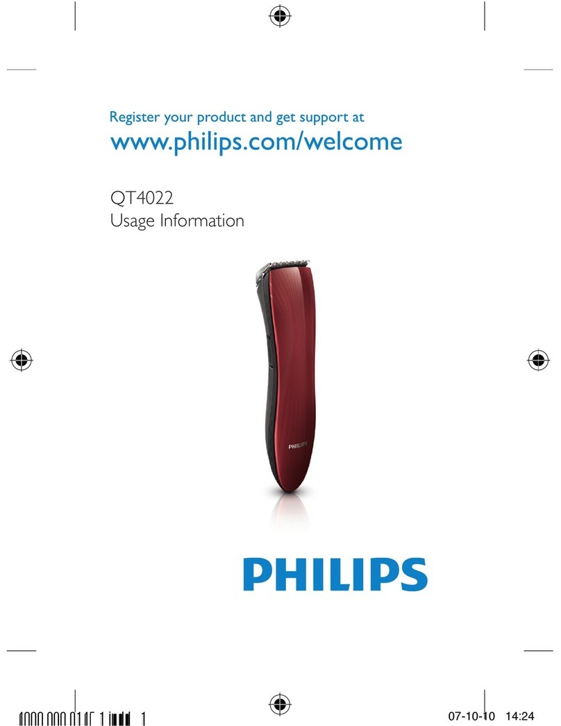 Philips QT4022 Usage information