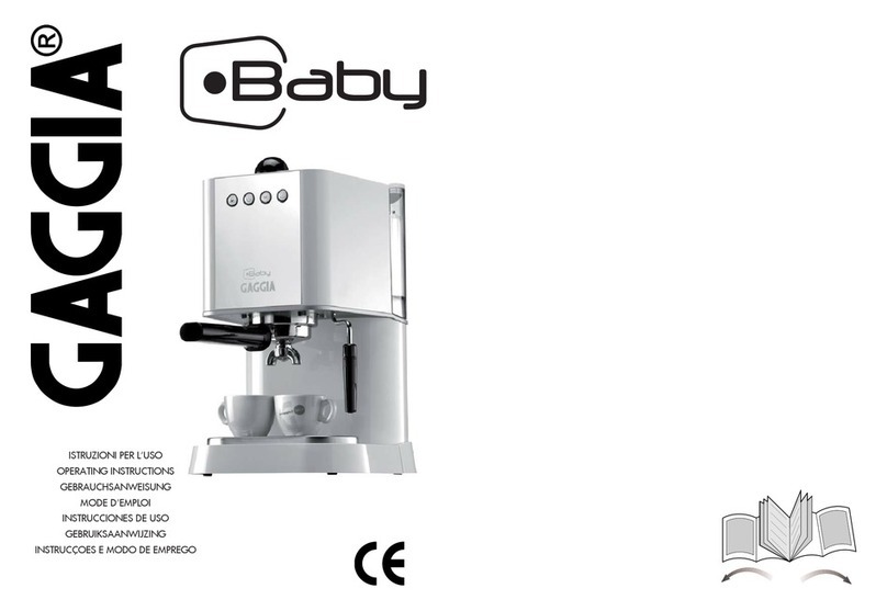 Gaggia Baby Gaggia operating instructions