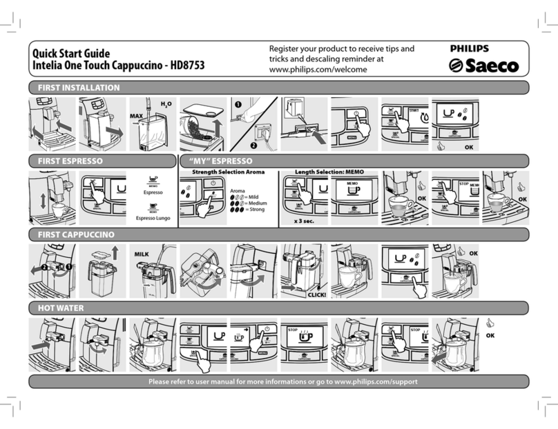 Philips Saeco HD8753/15 User manual Philips Saeco HD8753/15 User manual