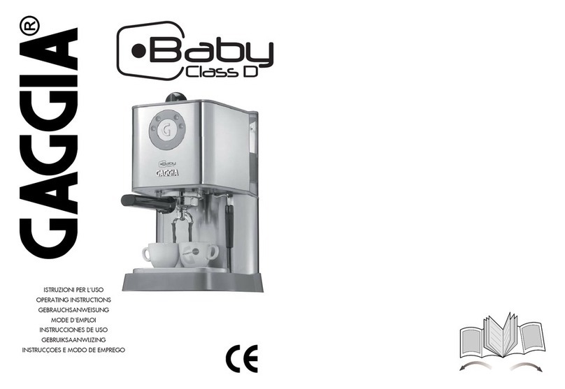 Gaggia BABY CLASS D operating instructions