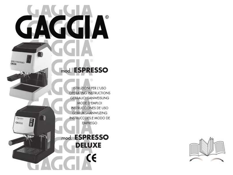 Gaggia Espresso Color User manual