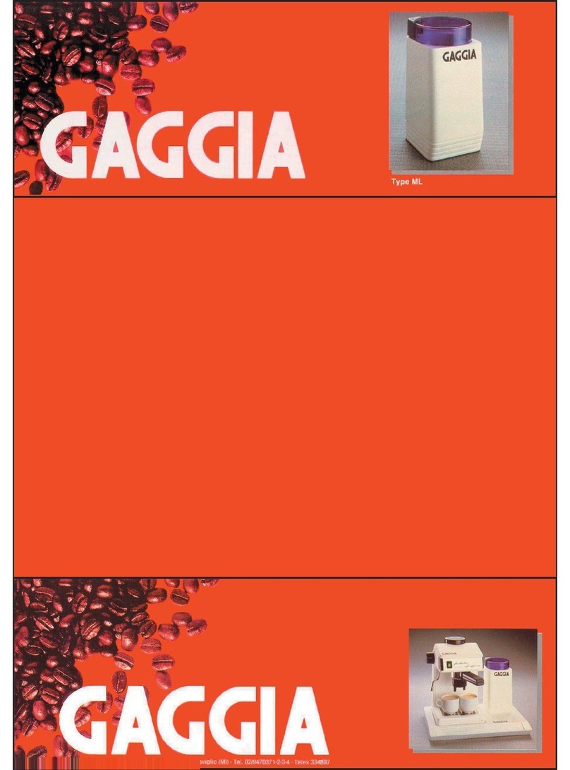 Gaggia LNIXX014MENNECO User manual