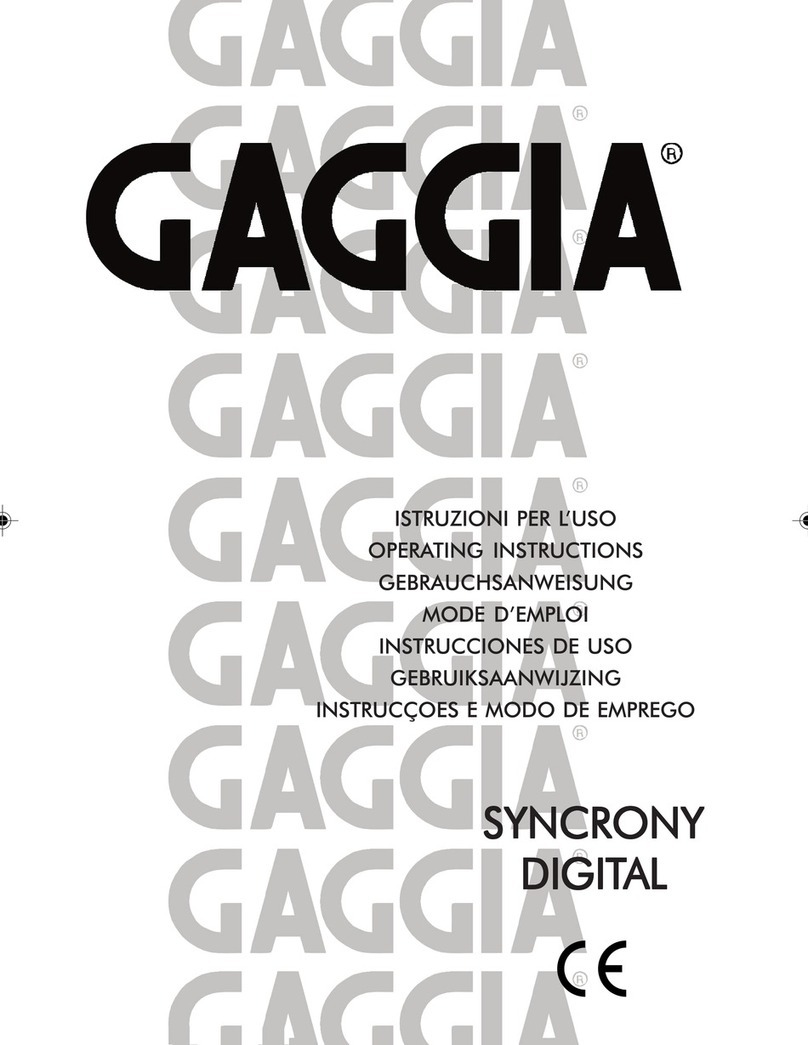 Gaggia SYILX014MENGRC User manual