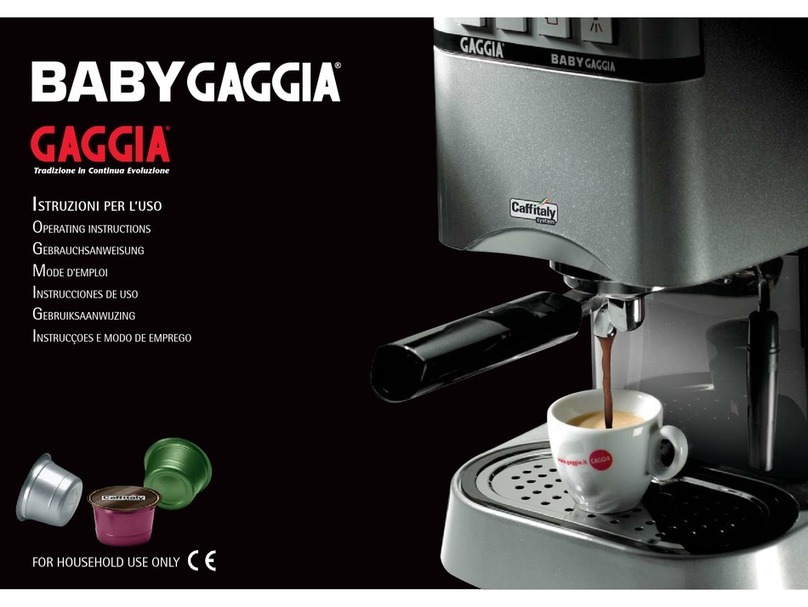 Gaggia 9327SC0B0005 User manual