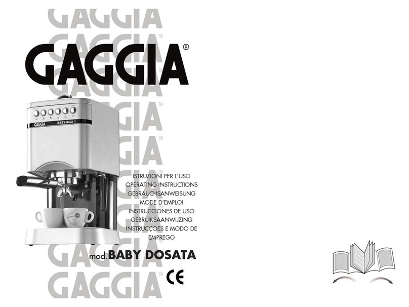 Gaggia BABY DOSATA operating instructions