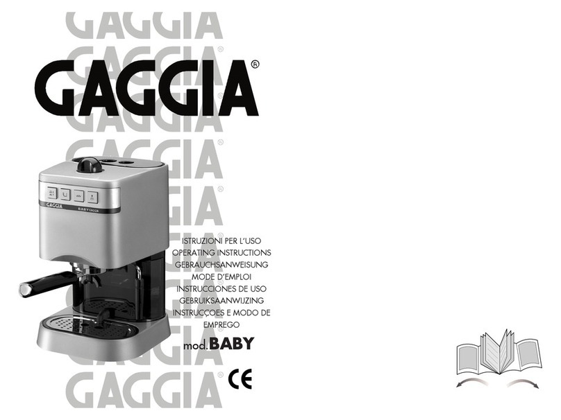 Gaggia Baby Gaggia User manual Gaggia Baby Gaggia User manual