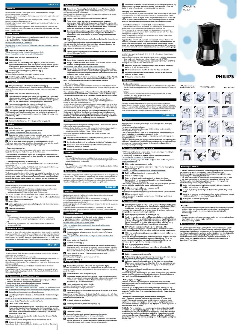 Philips Cucina HD7528/20 User manual