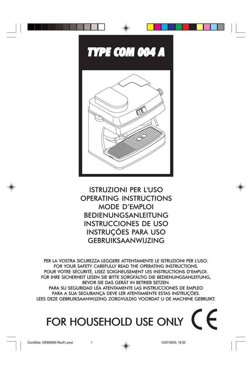 Saeco RI9347/01 operating instructions