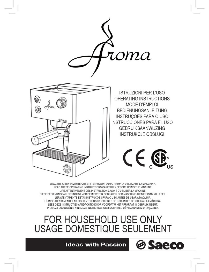 Saeco RI9376/01 operating instructions