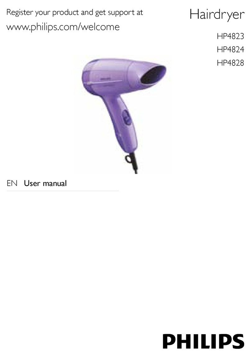 Philips Saloncompact HP4823 User manual