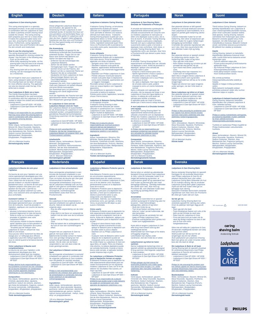 Philips HP6020/11 user manual