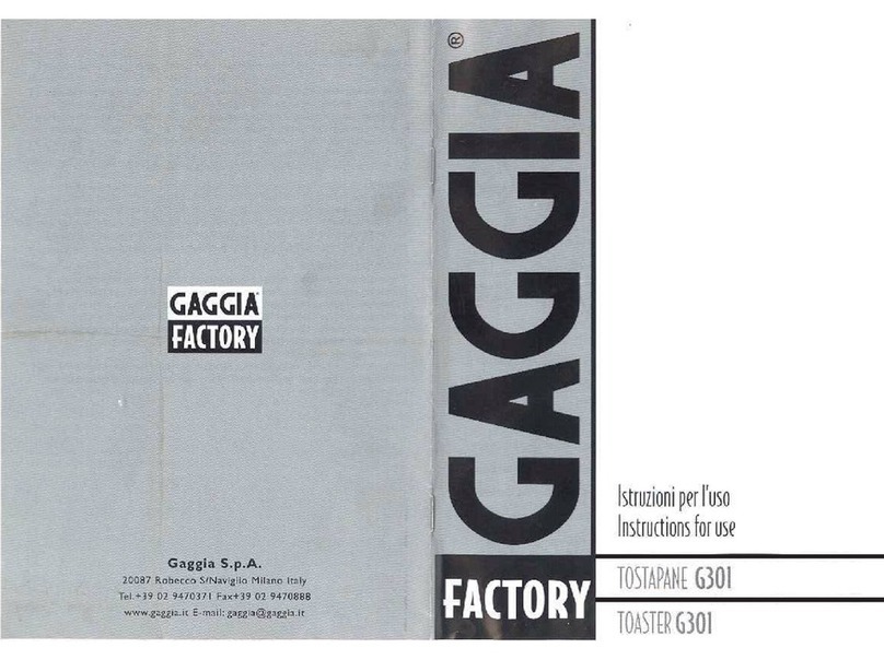 Gaggia P6SCH014MENXXC Instructions for use
