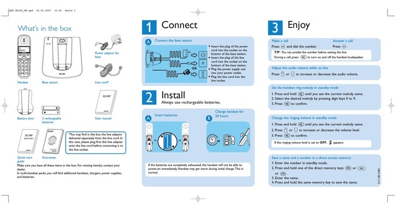 Philips XL3401B/05 User manual
