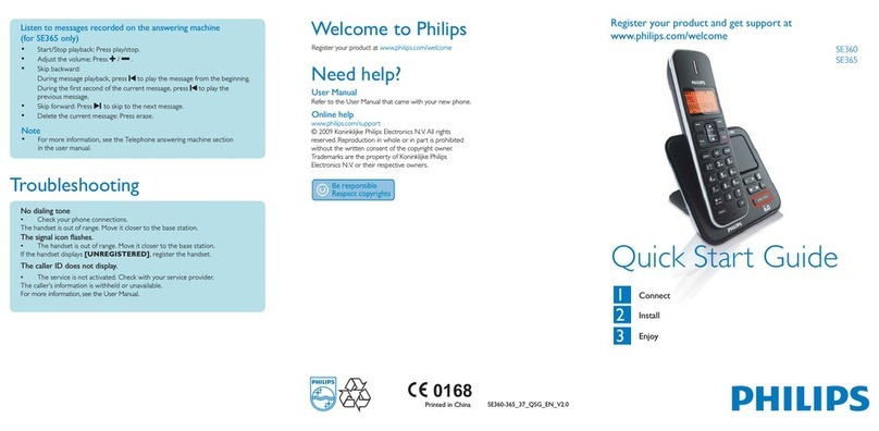 Philips SE3602B/78 User manual