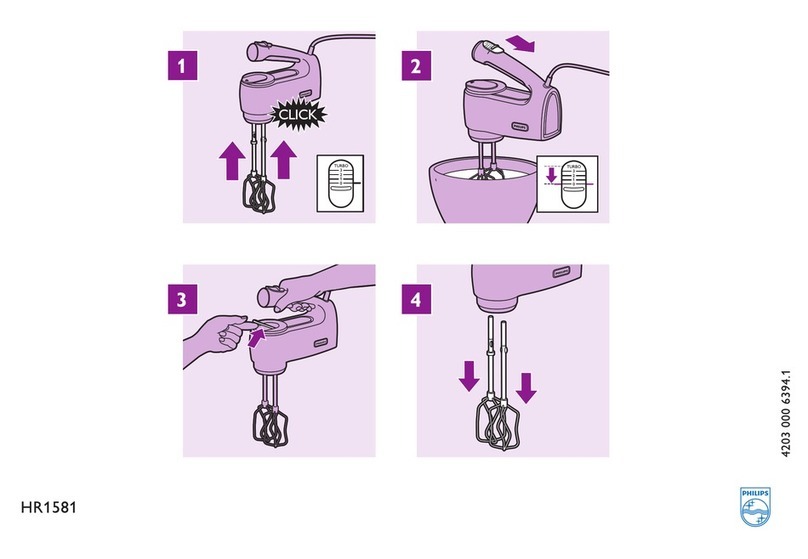 Philips HR1581/00 quick start guide