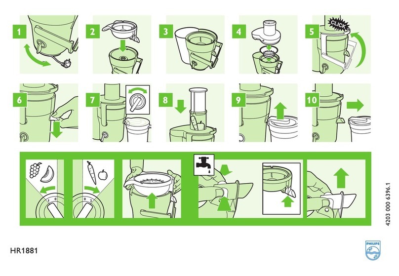 Philips HR1881/00 quick start guide