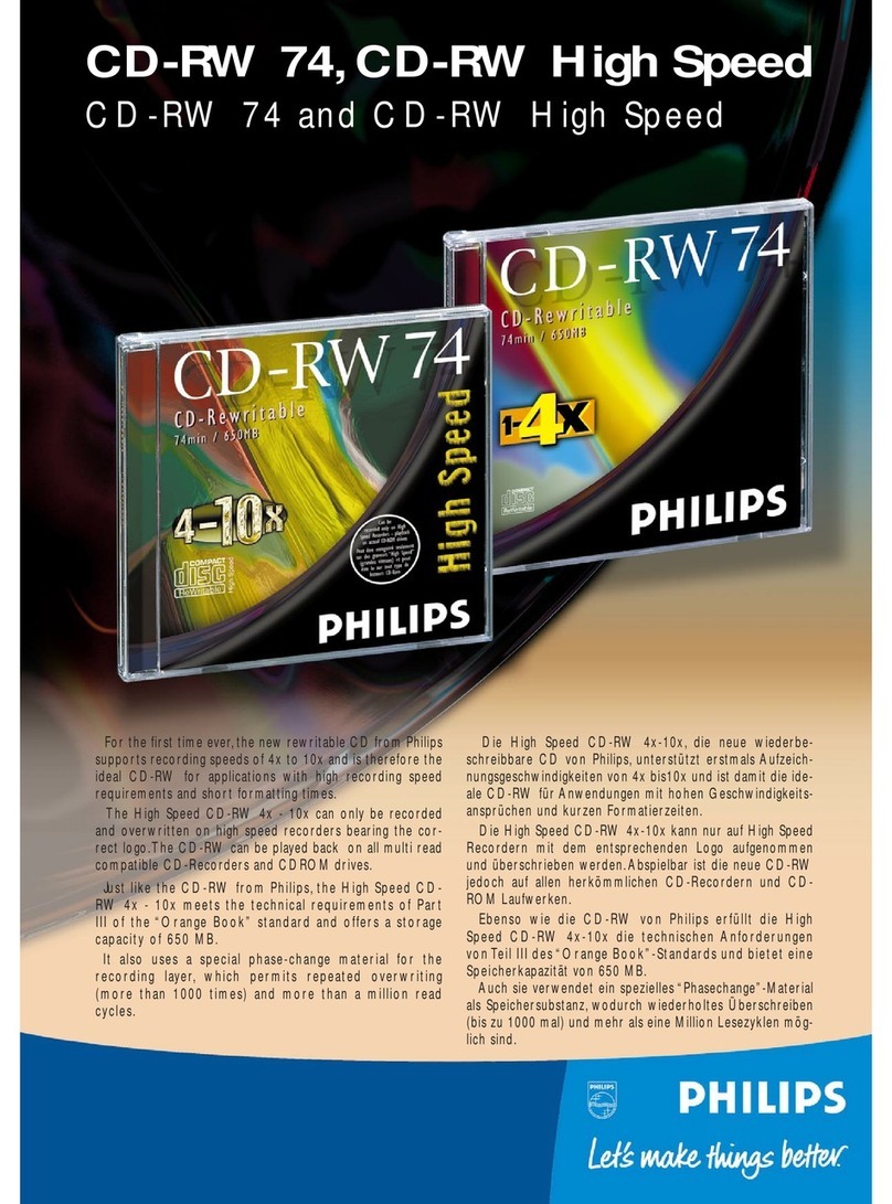 Philips CD74RW/121 Specifications