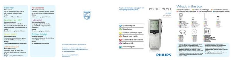 Philips LFH9380/00 quick start guide
