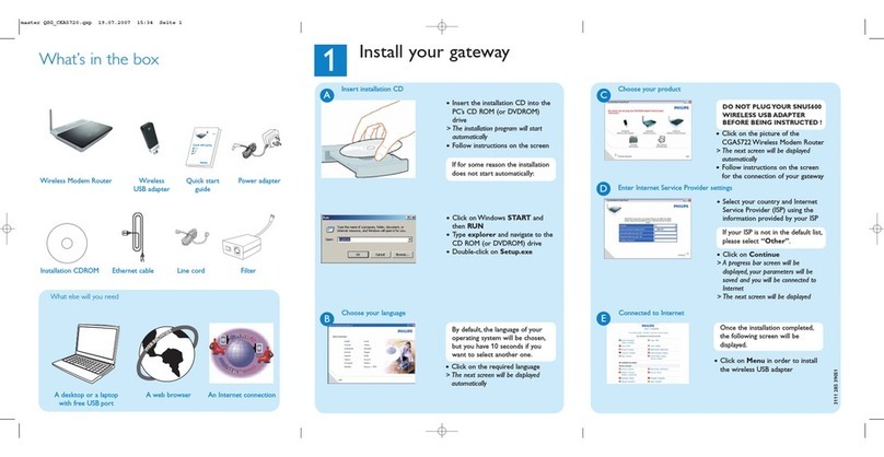 Philips CKA5720/05 quick start guide