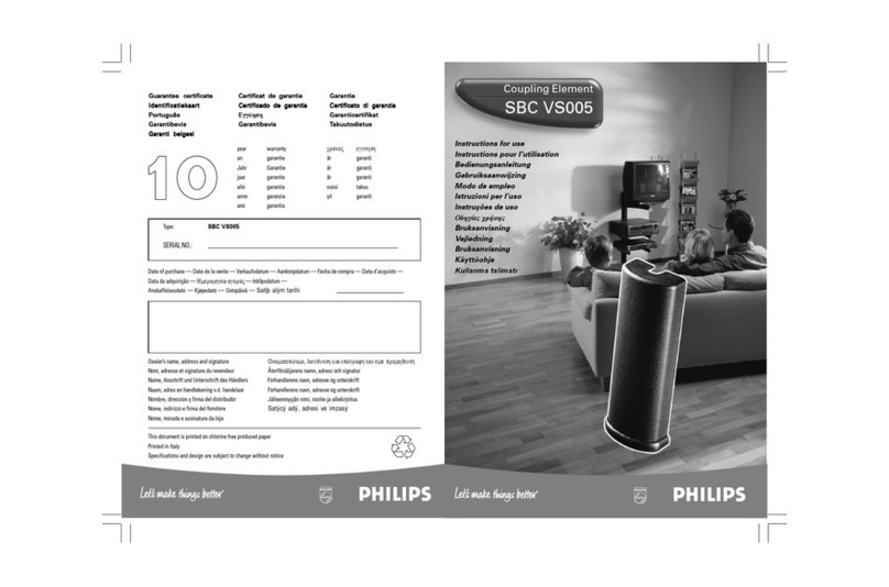 Philips SBCVS005/00 Instructions for use