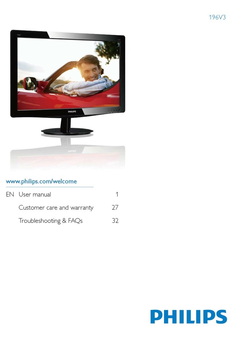 Philips 196V3SB27/00 User manual