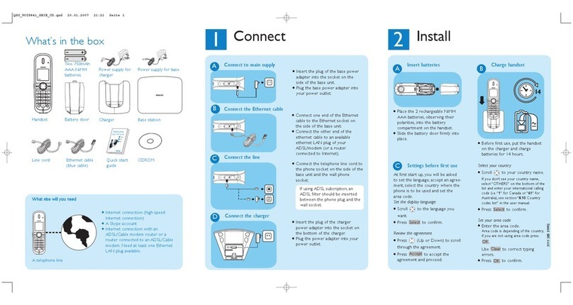 Philips VOIP8411B/05B User manual