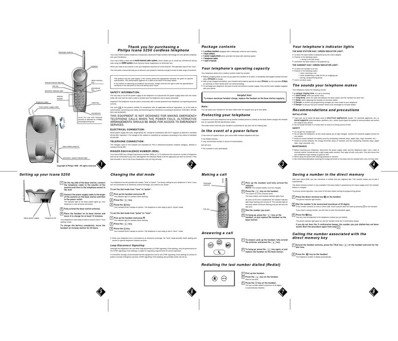 Philips TD5250/BB059P User manual