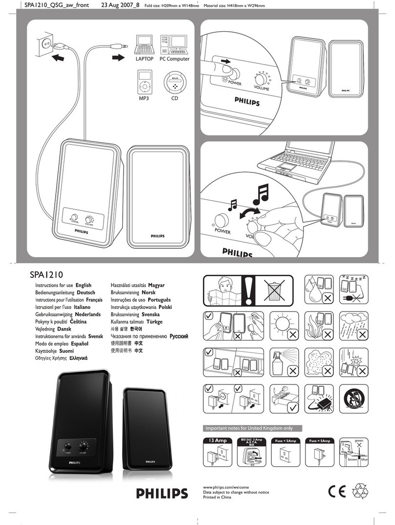 Philips SPA1210/05 Instructions for use