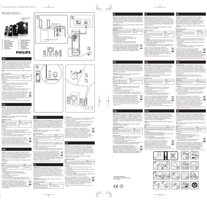 Philips SPA3350/10 User manual