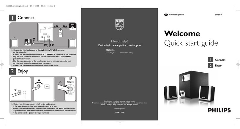 Philips SPA2310/05 User manual