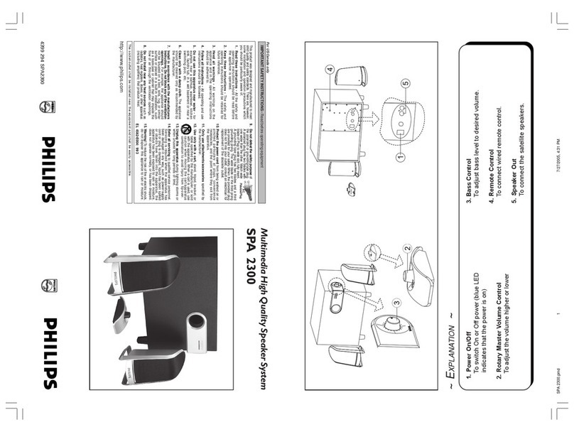 Philips SPA2300/05 User manual