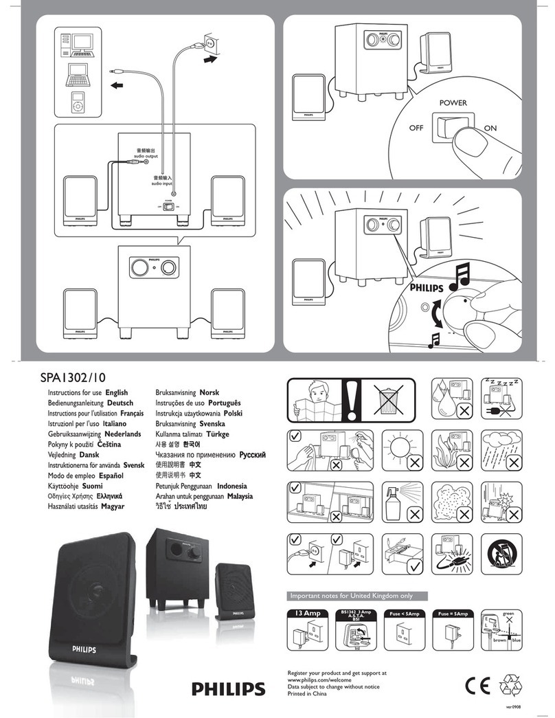 Philips SPA1302/10 Instructions for use