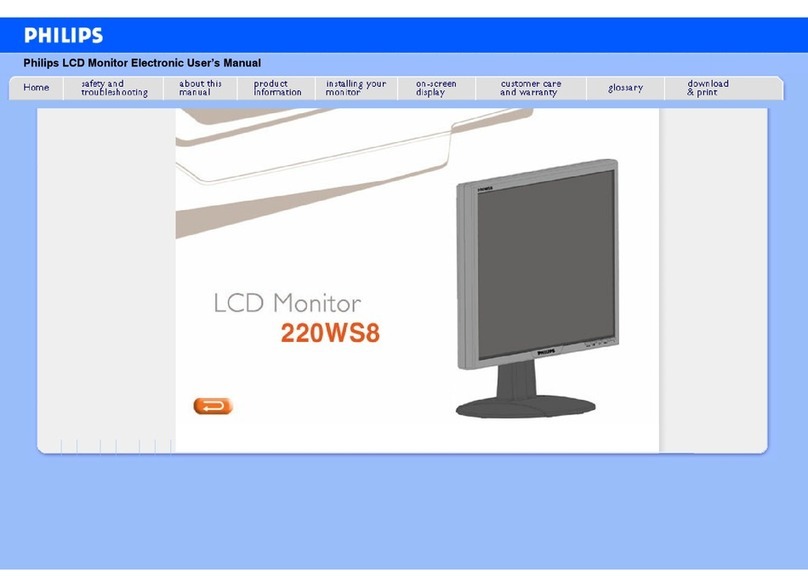 Philips 220WS8FB/00 User manual