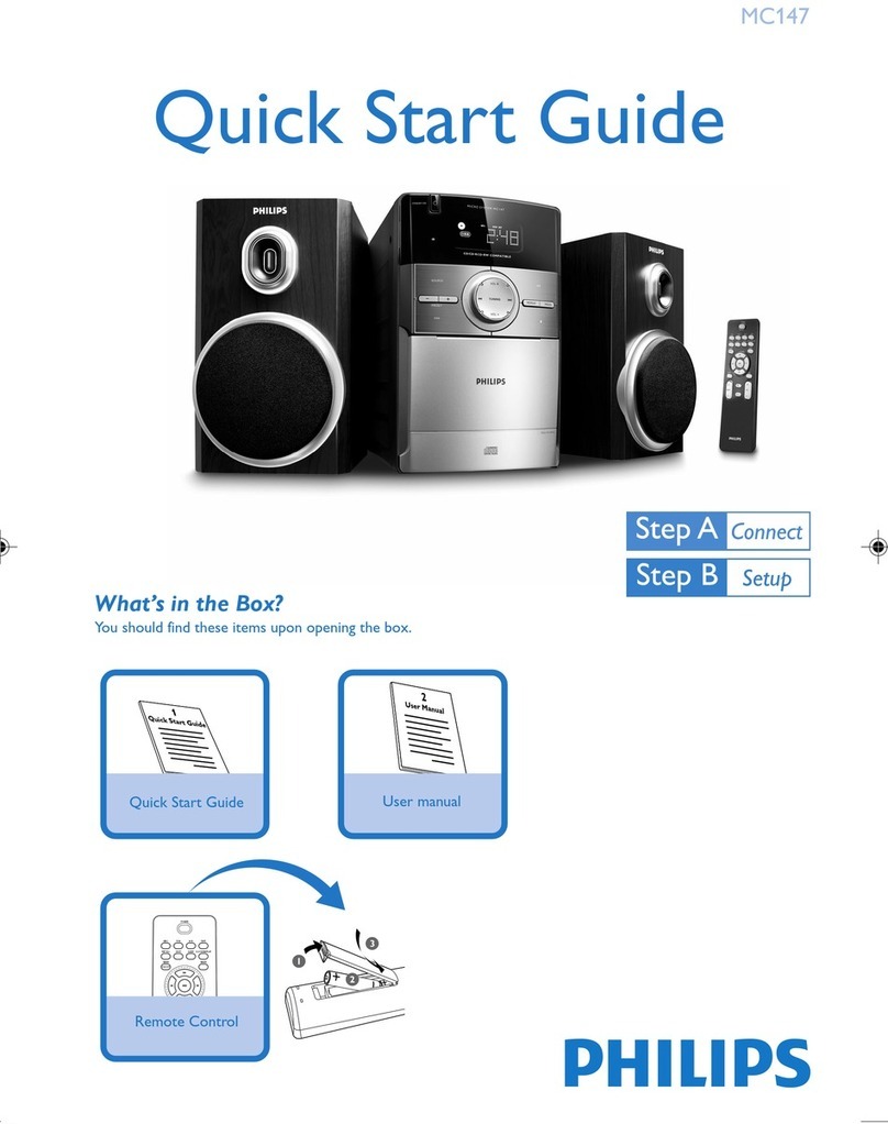 Philips MC147/79 quick start guide