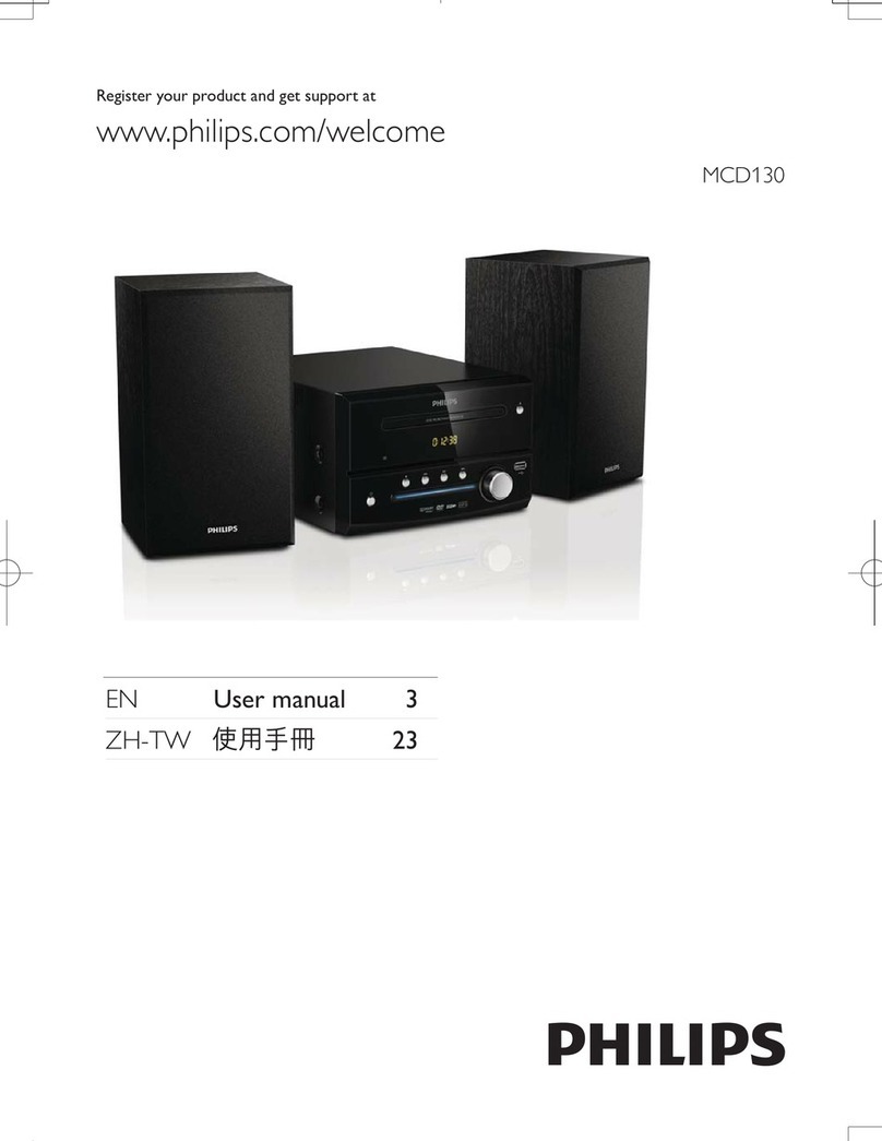 Philips MCD130/96 User manual Philips MCD130/96 User manual