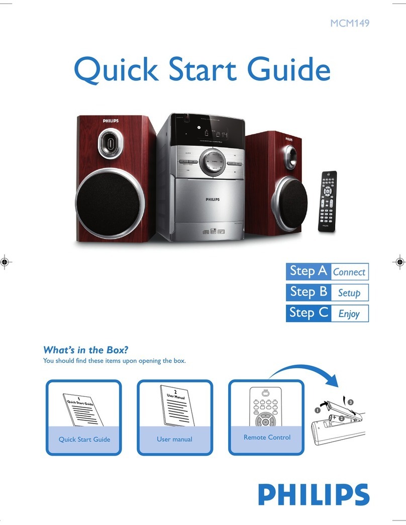 Philips MCM149/12 quick start guide