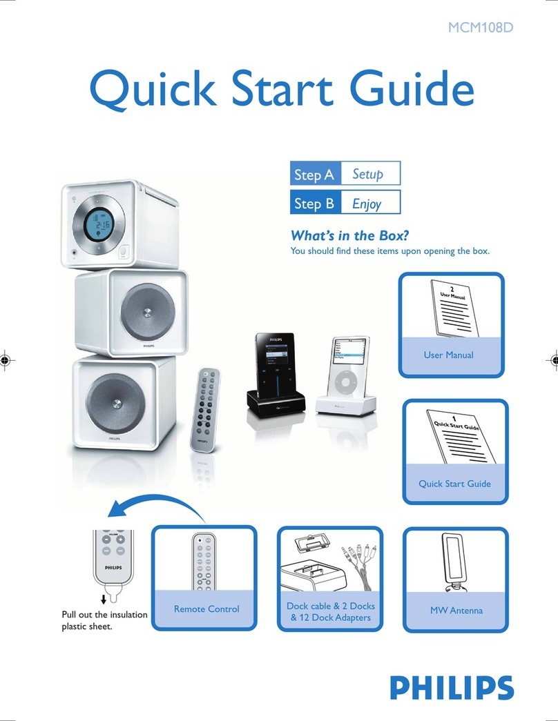 Philips MCM108D/98 User manual