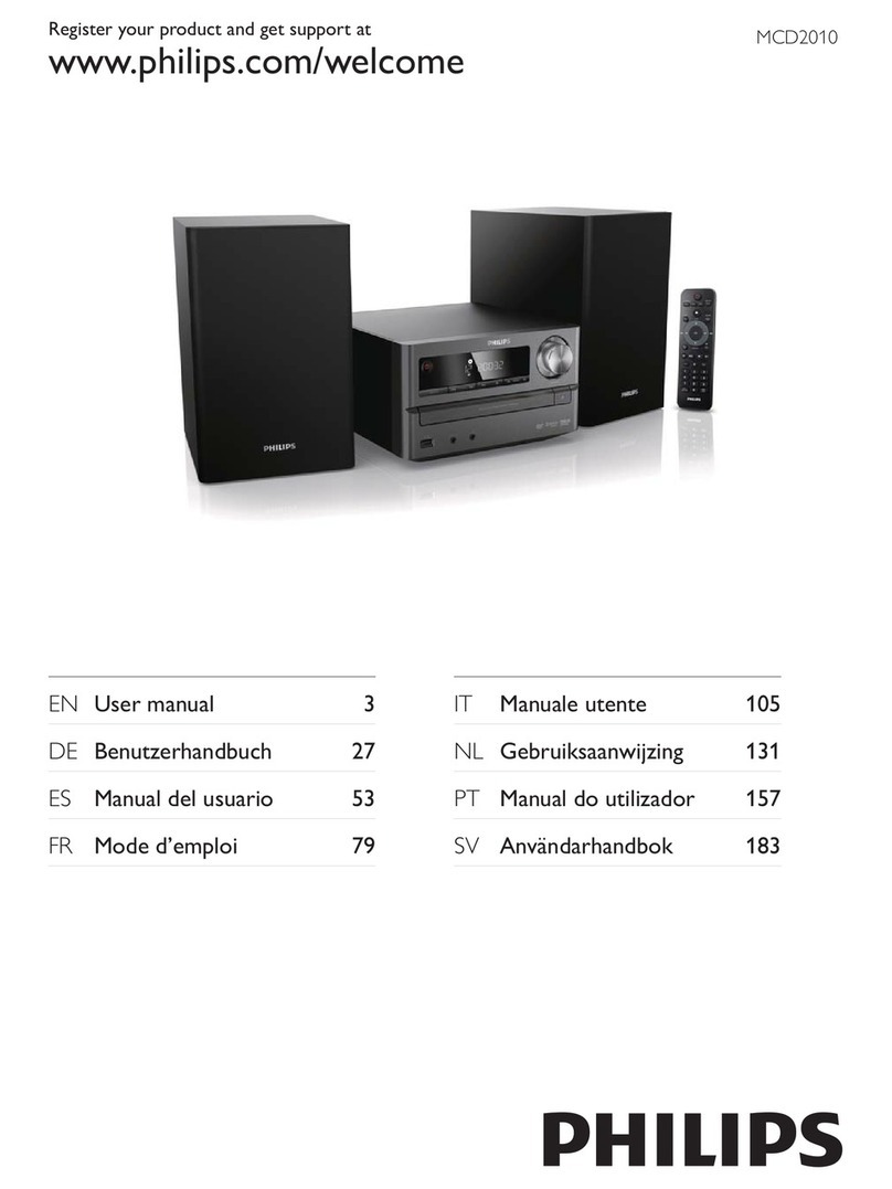 Philips MCD2010/12 User manual Philips MCD2010/12 User manual