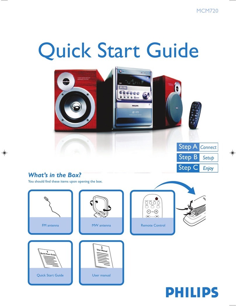 Philips MCM720/05 quick start guide